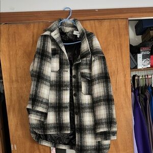 Plaid Black and White Jacket